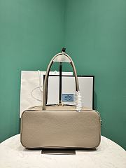 Okify Prada Medium Leather Top Handle Bag In Beige 1BB126 29x14x8.5cm - 3
