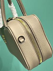 Okify Prada Medium Leather Top Handle Bag In Beige 1BB126 29x14x8.5cm - 2