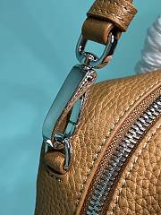 Okify Prada Leather Top Handle Bag In Brown 1BB102 24x12x8.5cm - 6