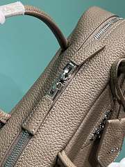Okify Prada Leather Top Handle Bag In Gray 1BB102 24x12x8.5cm - 2