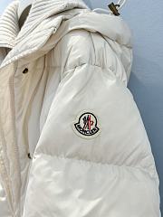 Okify Moncler White Long Down Jacket Unisex - 5