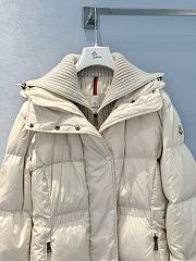 Okify Moncler White Long Down Jacket Unisex - 2