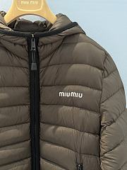 Okify MiuMiu Brown Down Jacket Unisex - 4