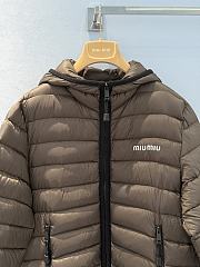 Okify MiuMiu Brown Down Jacket Unisex - 3