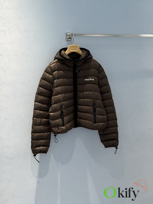 Okify MiuMiu Brown Down Jacket Unisex - 1
