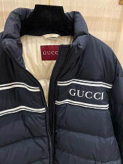 Okify Gucci Nylon Dark Blue Down Jacket Unisex - 3