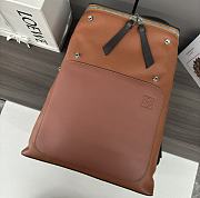 Okify Loewe Goya Backpack In Brick Orange 41x37x15cm  - 3