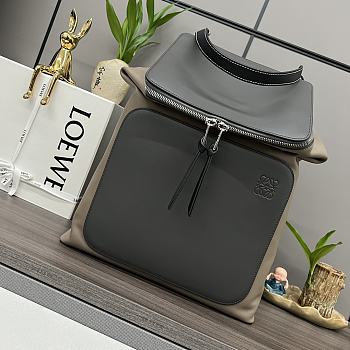 Okify Loewe Goya Backpack In Black And Gray 41x37x15cm 