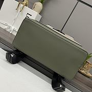 Okify Loewe Goya Backpack In Beige And Green 41x37x15cm  - 5