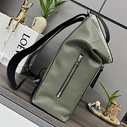 Okify Loewe Goya Backpack In Beige And Green 41x37x15cm  - 3