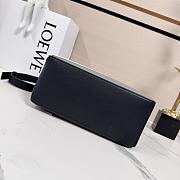 Okify Loewe Puzzle Small Bag In Black, White And Gray Nappa Calfskin 24x16.5x10.5cm - 6