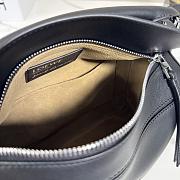 Okify Loewe Puzzle Small Bag In Black, White And Gray Nappa Calfskin 24x16.5x10.5cm - 4