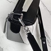 Okify Loewe Puzzle Small Bag In Black, White And Gray Nappa Calfskin 24x16.5x10.5cm - 3