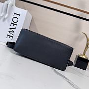 Okify Loewe Puzzle Small Bag In Black Calfskin And Suede 24x16.5x10.5cm - 4