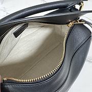 Okify Loewe Puzzle Small Bag In Black Calfskin And Suede 24x16.5x10.5cm - 5