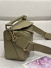 Okify Loewe Puzzle Edge Bag In Dark Green 24x10.5x16cm - 3