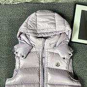 Okify Moncler Bormes Purple Sleeveless Hooded Down Vest Unisex  - 3