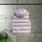 Okify Moncler Bormes Purple Sleeveless Hooded Down Vest Unisex  - 5