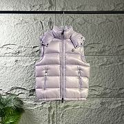 Okify Moncler Bormes Purple Sleeveless Hooded Down Vest Unisex  - 1