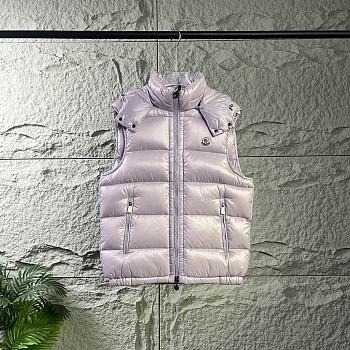 Okify Moncler Bormes Purple Sleeveless Hooded Down Vest Unisex 