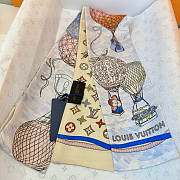 Okify Louis Vuitton Up and Away Silk Twilly Scarf 120x8cm 25999 - 6
