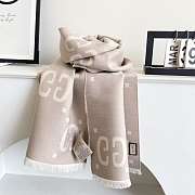 Okify Gucci Beige Cashmere Scarf 70x180cm - 6