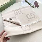 Okify Gucci Beige Cashmere Scarf 70x180cm - 3