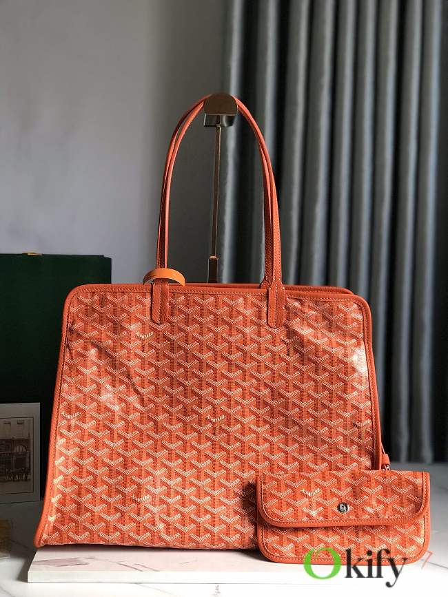 Okify Goyard Hardy PM Bag In Orange 40x31x17cm  - 1