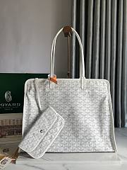 Okify Goyard Hardy PM Bag In White 40x31x17cm  - 1