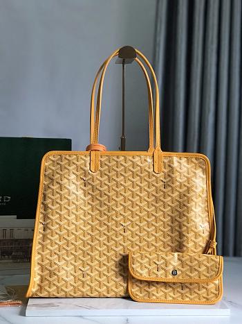 Okify Goyard Hardy PM Bag In Yellow 40x31x17cm 