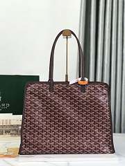 Okify Goyard Hardy PM Bag In Dark Red 40x31x17cm  - 5