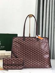 Okify Goyard Hardy PM Bag In Dark Red 40x31x17cm  - 1