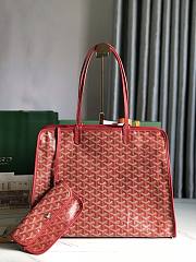 Okify Goyard Hardy PM Bag In Red 40x31x17cm  - 1