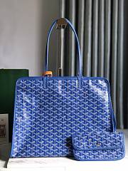 Okify Goyard Hardy PM Bag In Blue 40x31x17cm  - 1