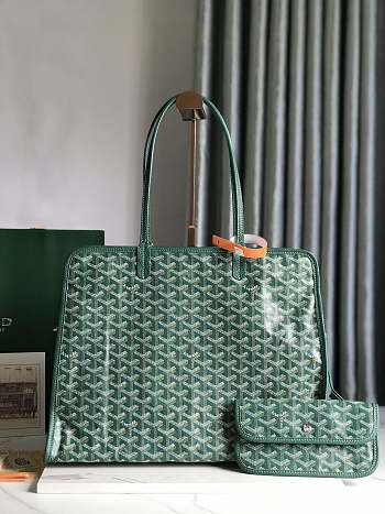 Okify Goyard Hardy PM Bag In Green 40x31x17cm 