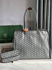 Okify Goyard Hardy PM Bag In Gray 40x31x17cm  - 1