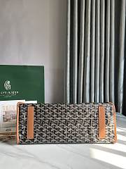 Okify Goyard Hardy PM Bag In Black And Brown 40x31x17cm  - 5