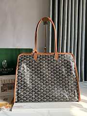 Okify Goyard Hardy PM Bag In Black And Brown 40x31x17cm  - 1