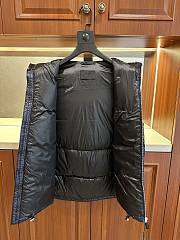 Okify Prada Black Hooded Sleevesless Down Jacket Unisex - 2