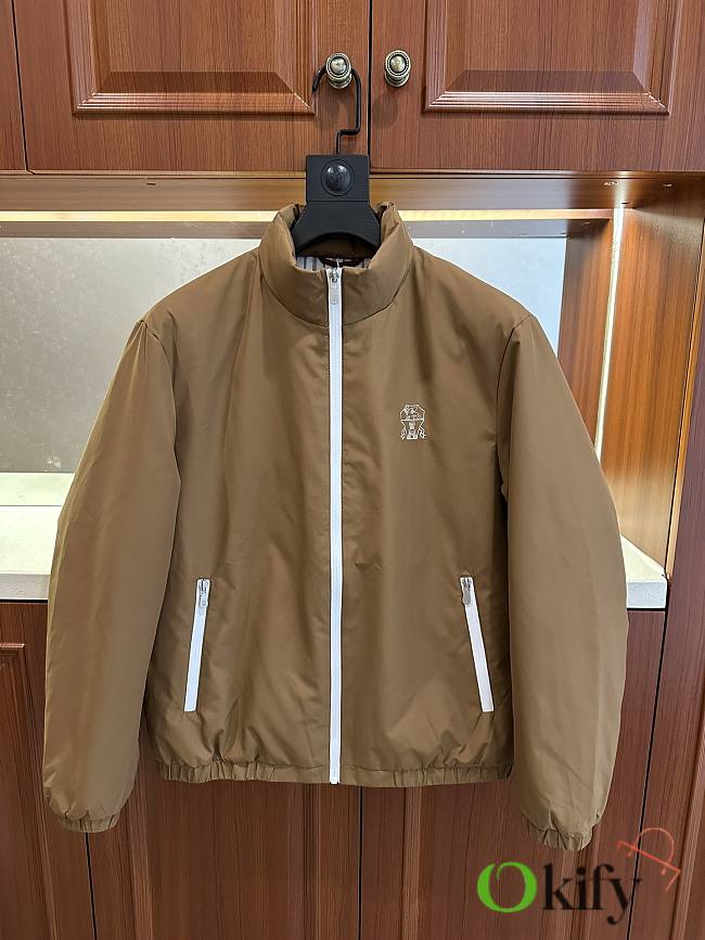 Okify Brunello Cucinelli Brown Jacket Unisex  - 1