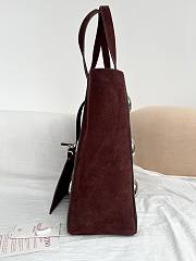 Okify Valentino Garavani Nellcôte Bag In Deep Burgundy Suede 40x30x13cm - 5