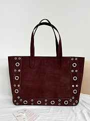 Okify Valentino Garavani Nellcôte Bag In Deep Burgundy Suede 40x30x13cm - 2