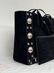 Okify Valentino Garavani Nellcôte Bag In Black Suede 40x30x13cm - 5