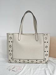 Okify Valentino Garavani Nellcôte Bag In White Calfskin 40x30x13cm - 2