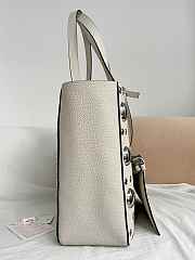 Okify Valentino Garavani Nellcôte Bag In White Calfskin 40x30x13cm - 3