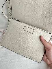 Okify Valentino Garavani Nellcôte Bag In White Calfskin 40x30x13cm - 6