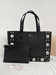 Okify Valentino Garavani Nellcôte Bag In Black Calfskin 40x30x13cm - 1