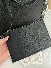 Okify Valentino Garavani Nellcôte Bag In Black Calfskin 40x30x13cm - 6