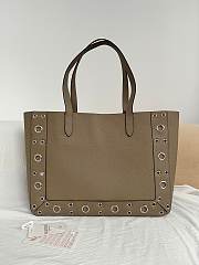 Okify Valentino Garavani Nellcôte Bag In Gray Calfskin 40x30x13cm - 2