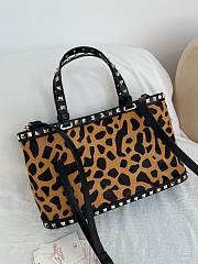 Okify Valentino Garavani Rockstud Leopard Large Bag 32x29x7cm - 6